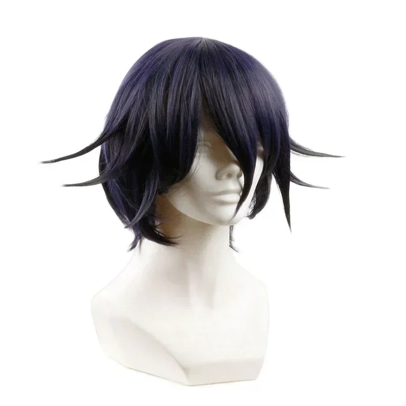 Short Wig Danganronpa V3 Killing Harmony Ouma Kokichi Cosplay Costume Dangan Ronpa Heat Resistant Synthetic Hair Wigs Halloween