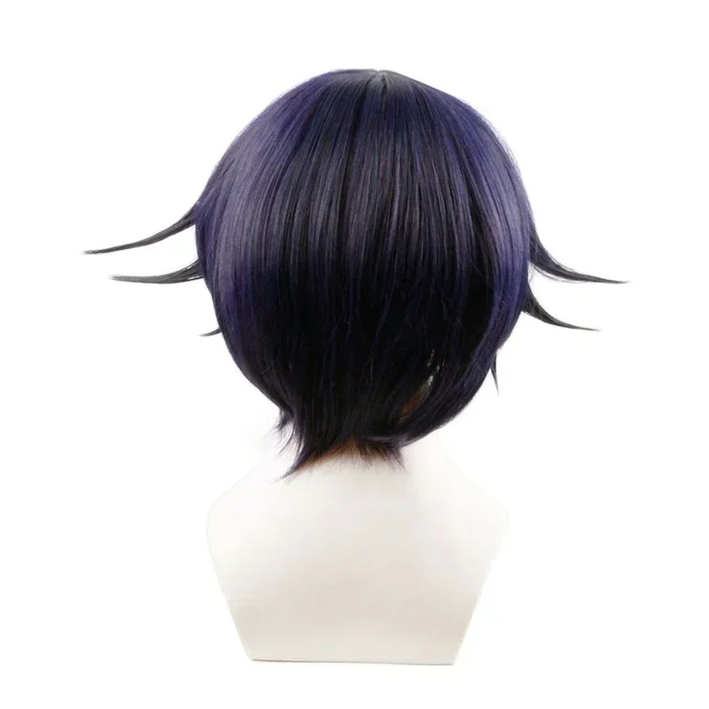 Short Wig Danganronpa V3 Killing Harmony Ouma Kokichi Cosplay Costume Dangan Ronpa Heat Resistant Synthetic Hair Wigs Halloween
