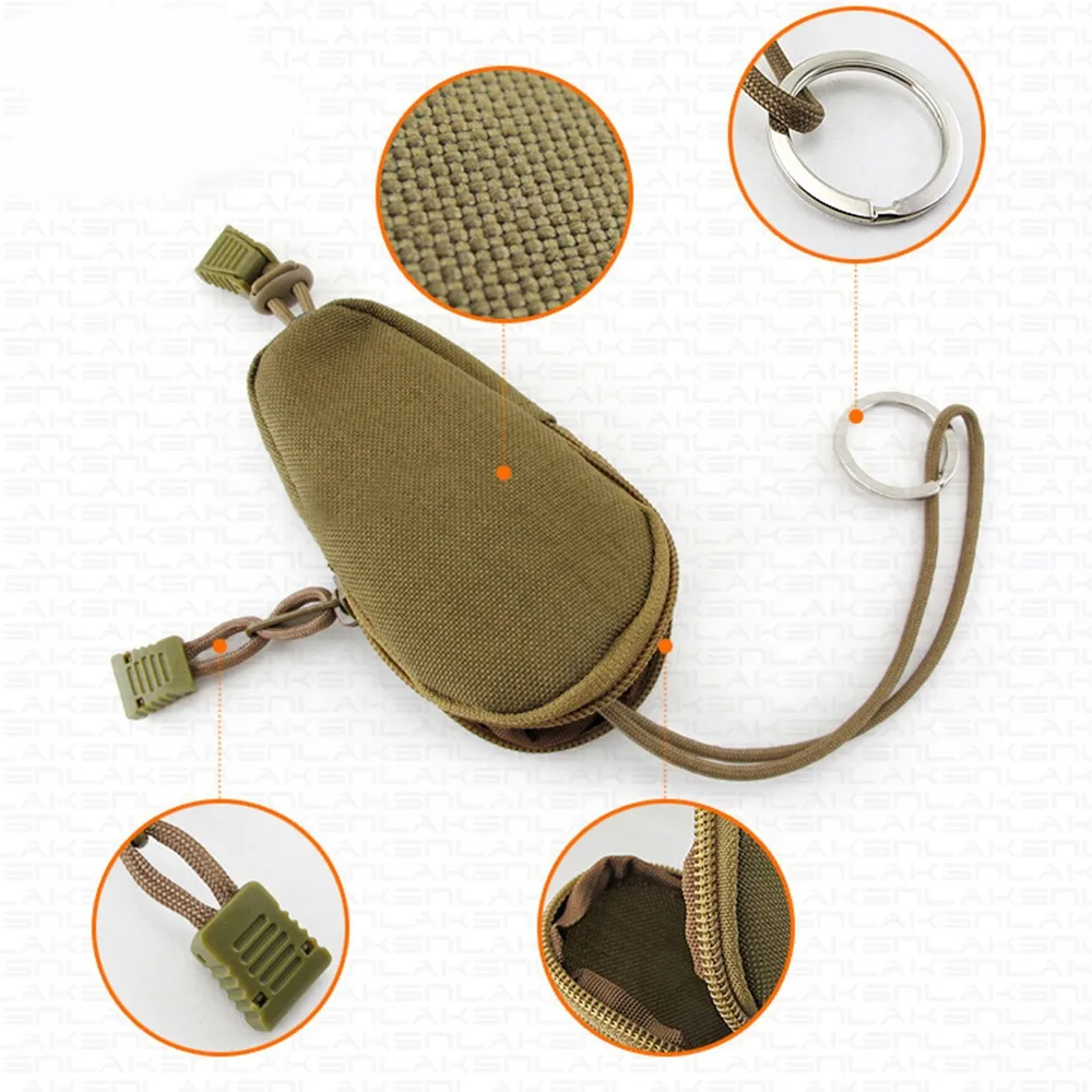 Durable Oxford Cloth Mini Key Holder Portable Multipurpose Men Coin Purses Easy to Use Key Organizer Outdoor