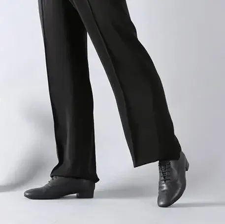 Men Dance Shoes Latin Ballroom Dance Shoes Low Heel Modern Indoor Men Tango Waltz Salsa Danicng Pu Leather Shoes Black White