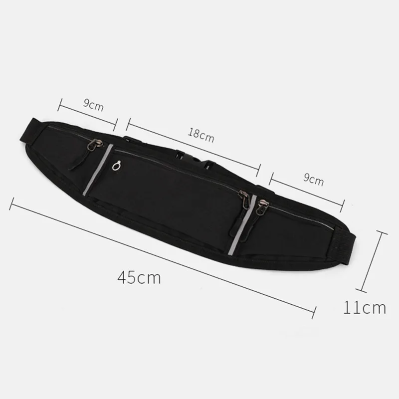 Professional Running Waist Bag Sports Belt Pouch Mobile Phone Case Men Women Hidden Pouch Gym SportsBags Running Belt Waist Pack