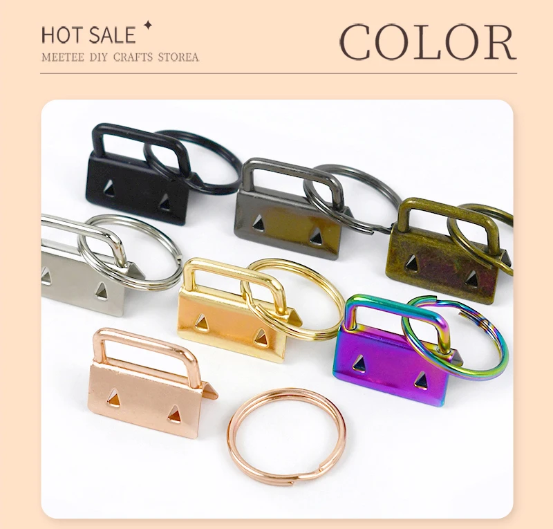10/20Pcs 20/25/32mm Webbing Tail Clip Buckle Metal O Ring Clasp Keychain Bags Strap End Lock Stopper Buckles DIY Hardware Hook