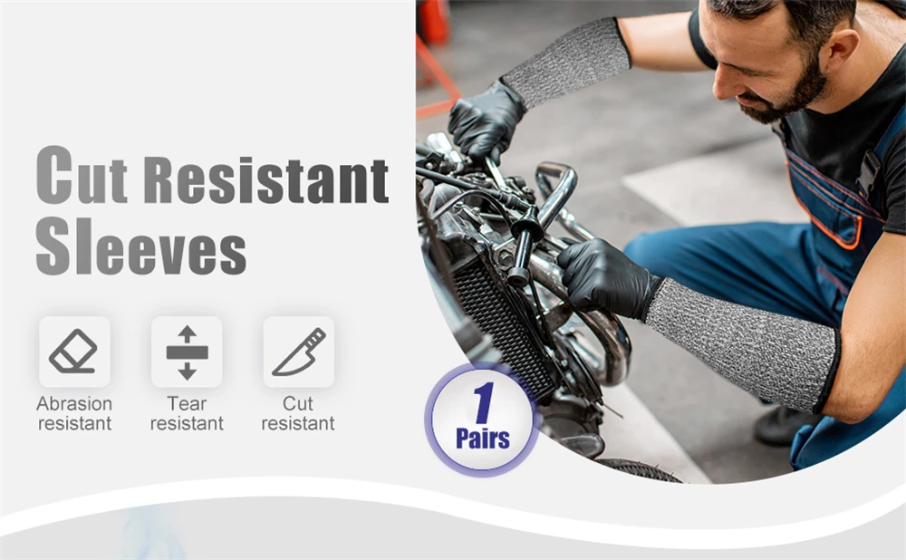 BraceTop Arm Protectors for Bruising Cut, Burn Heat Resistant Arm Sleeve Protectors Protective Forearm Sleeves Cooking Gardening