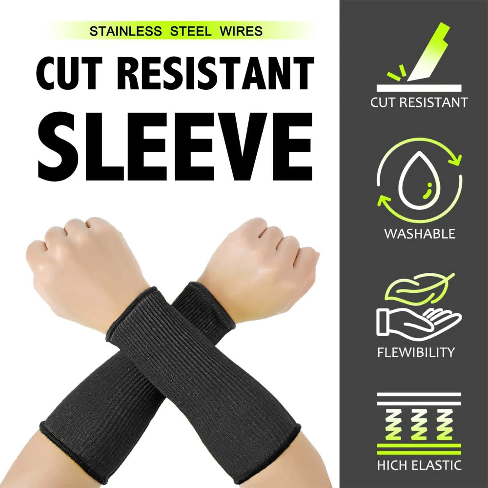 BraceTop Arm Protectors for Bruising Cut, Burn Heat Resistant Arm Sleeve Protectors Protective Forearm Sleeves Cooking Gardening