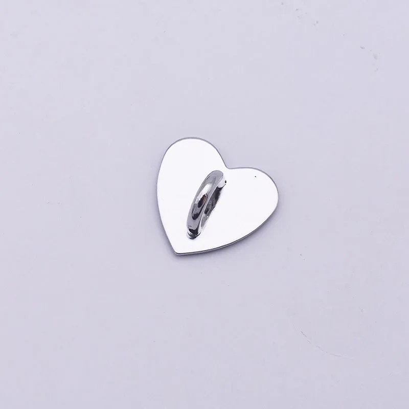 5PCS Kawaii Adhesive Metal Heart Phone Charm Holder Mobile Phone Case Finger Ring Stand Hook Buckle Charm Clasp Accessory String