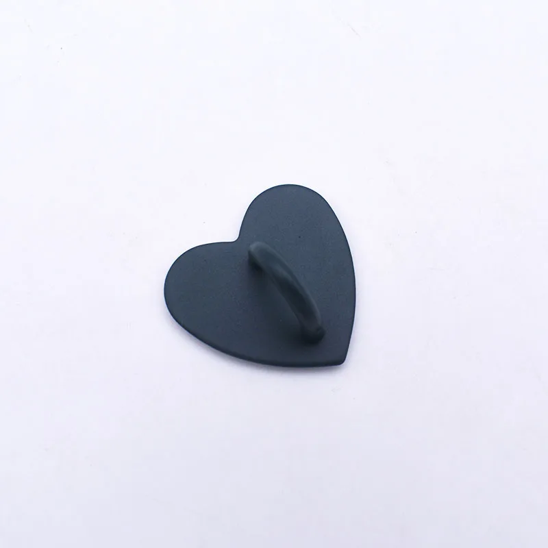 5PCS Kawaii Adhesive Metal Heart Phone Charm Holder Mobile Phone Case Finger Ring Stand Hook Buckle Charm Clasp Accessory String