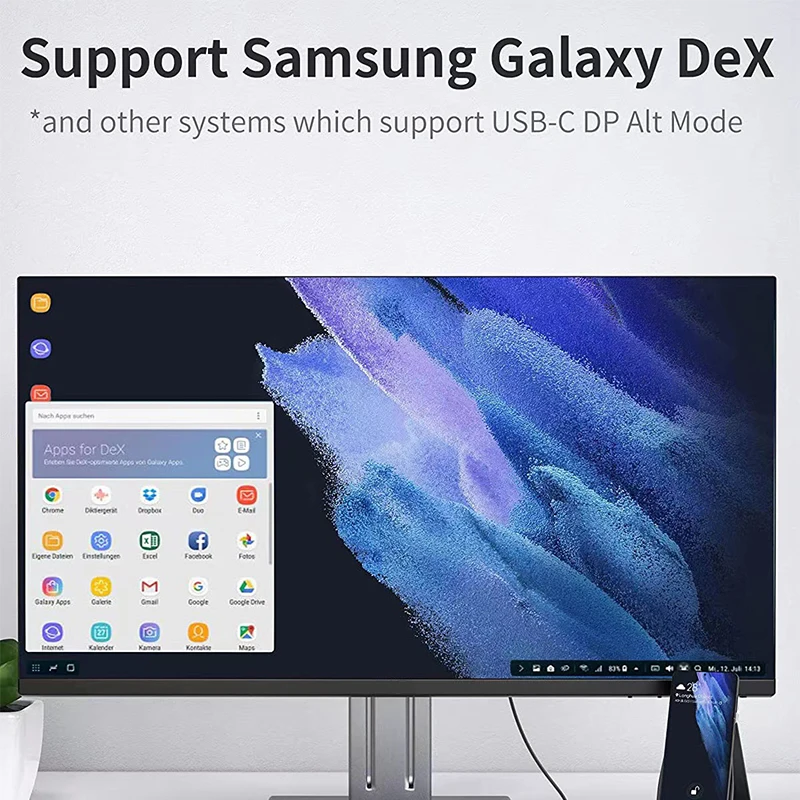 USB-C to DisplayPort Cable 8K@60 DP Type C 3.1 to 4K 120Hz Display Port 1.4 Cable Thunderbolt 3 For MacBook Air Pro Samsung Dex