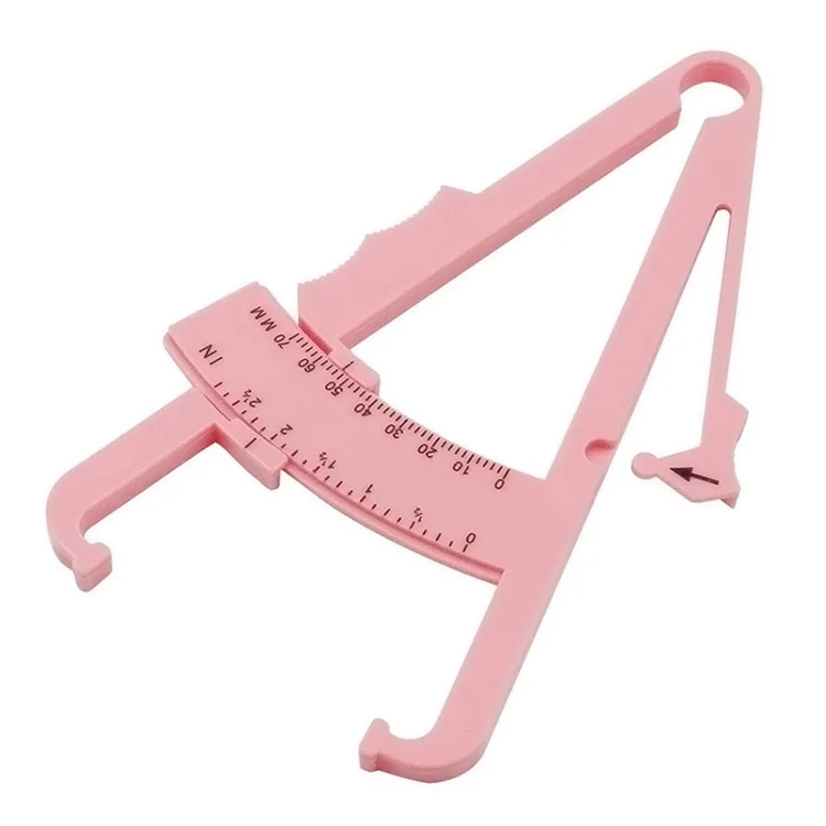 Body Fat Loss Tester Calculator Caliper Fitness Clip Fat Measurement Tool Slim Chart Skinfold Test Instrumen