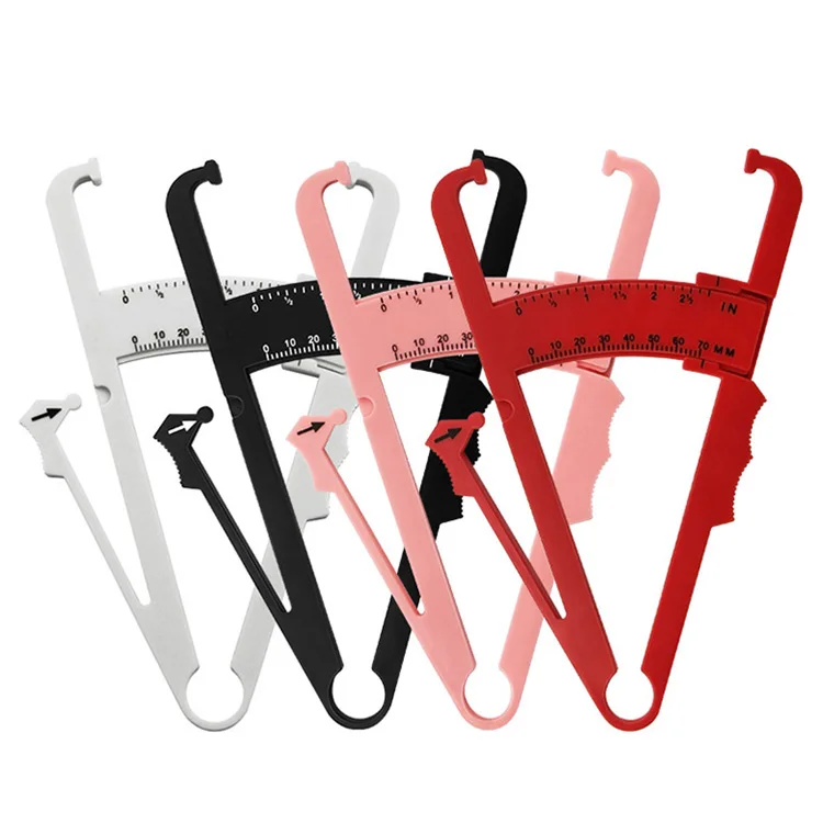 Body Fat Loss Tester Calculator Caliper Fitness Clip Fat Measurement Tool Slim Chart Skinfold Test Instrumen