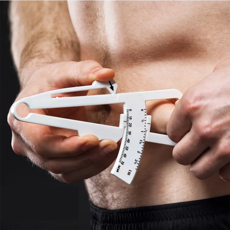 Body Fat Loss Tester Calculator Caliper Fitness Clip Fat Measurement Tool Slim Chart Skinfold Test Instrumen