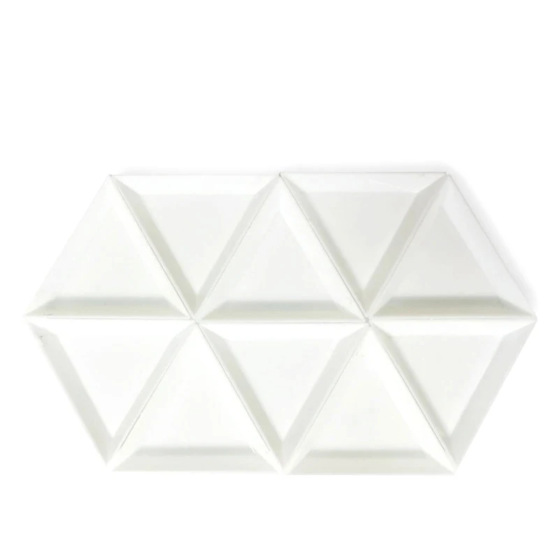 5/10Pcs Plastic Triangle Nail Tray Nail Art Rhinestone Glitter Box Plate Tray Holder Storage Container Manicure Tools
