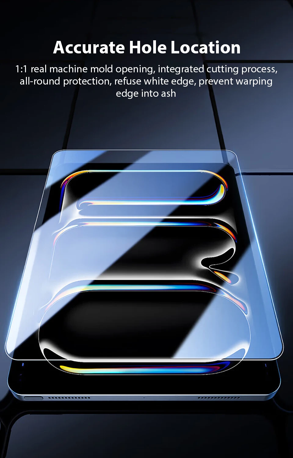 2Pcs Tempered Glass Screen Protector For iPad Pro 13 11th M5 M4 12.9 Air 11 M3 M2 5 4 Mini 6 7 10 9 9th 10th Generation A16 Film