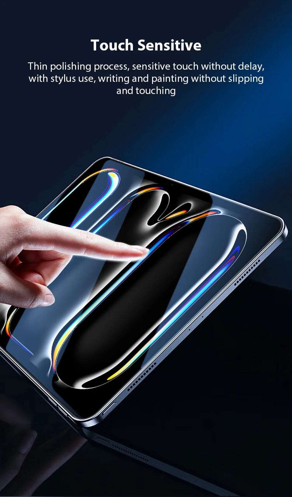 2Pcs Tempered Glass Screen Protector For iPad Pro 13 11th M5 M4 12.9 Air 11 M3 M2 5 4 Mini 6 7 10 9 9th 10th Generation A16 Film
