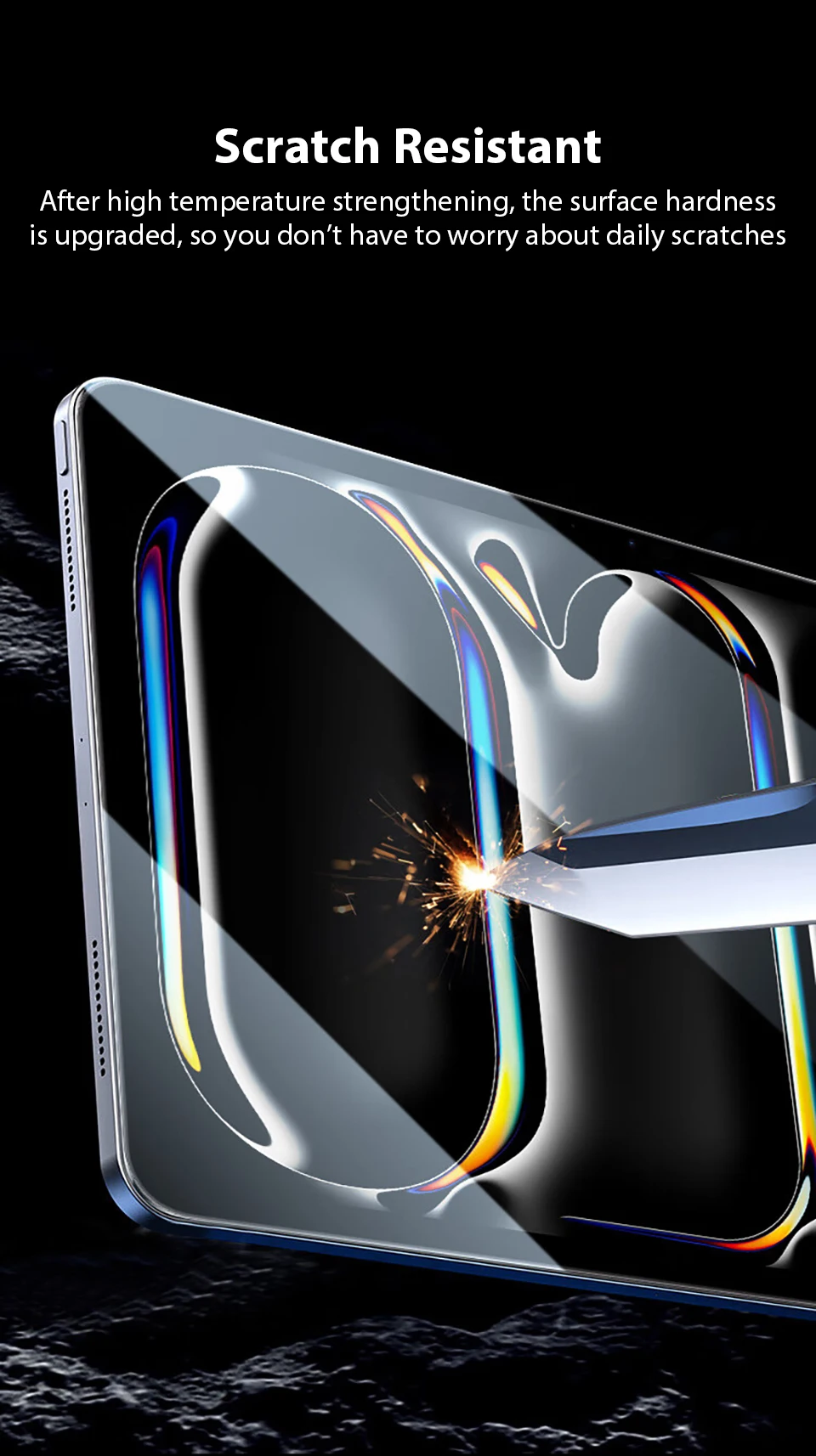 2Pcs Tempered Glass Screen Protector For iPad Pro 13 11th M5 M4 12.9 Air 11 M3 M2 5 4 Mini 6 7 10 9 9th 10th Generation A16 Film
