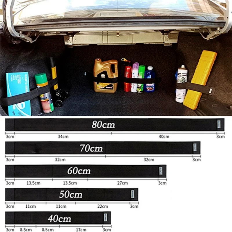 Car Trunk Organizer Firm Magic Tape Cars Stowing Tidying Fixed Belt Auto Tool Storage Fixing Belt