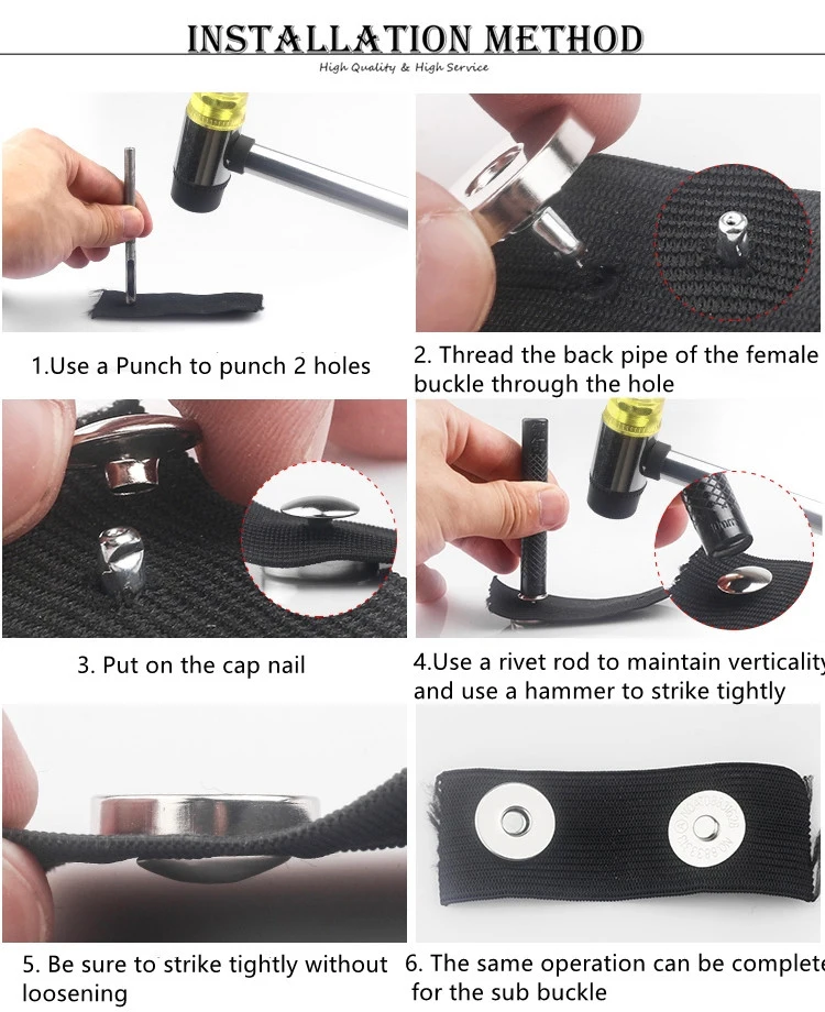 10 Sets Metal Double Rivet Magnetic Clasps Buttons Fastener Bag Press Buckle Purses Handbag Clothes DIY 14/18mm