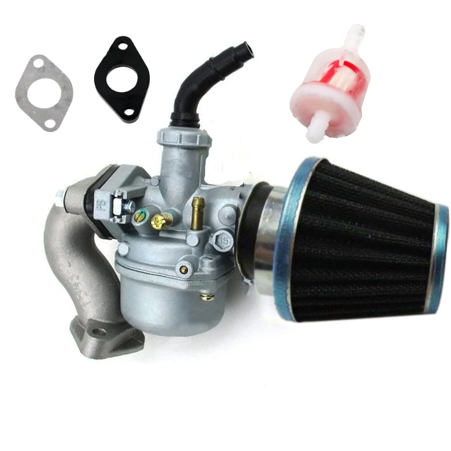 The New Universal Carburetor PZ19 19mm with Air Filter Carburetor for 50 70 90 110 125cc ATV Quad 4 Wheeler Dirt Bike Motorbike