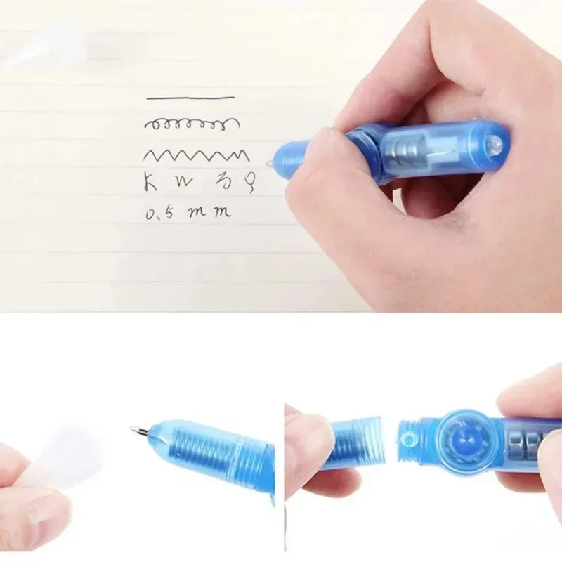 4-1Pcs LED Light Spinning Pen Fingertip Ballpoint Pens Toy Glow-in-the-dark Cool Fidget Spinner Pen for Kid Decompression Toys