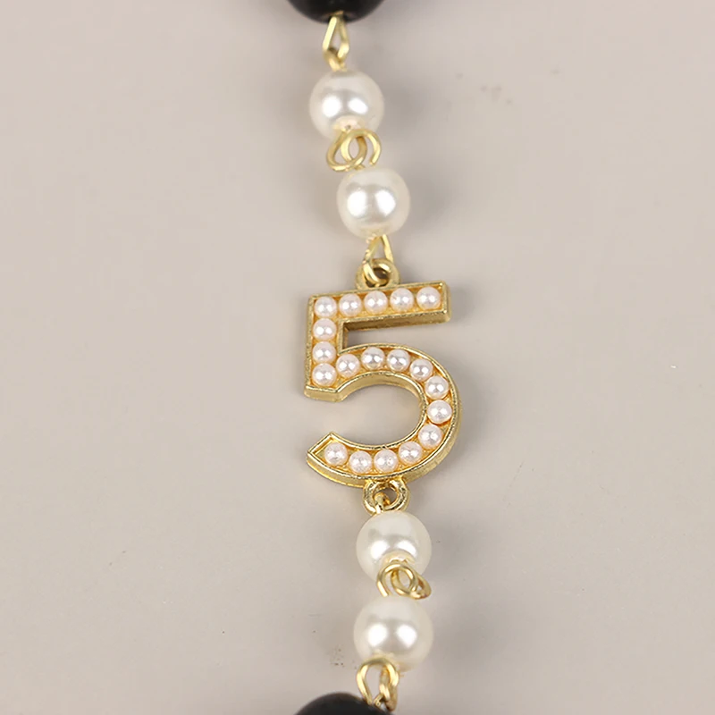 Classic Exquisite Pearl Long Sweater Necklace Fashion Lady Party Wedding Crystal Jewelry