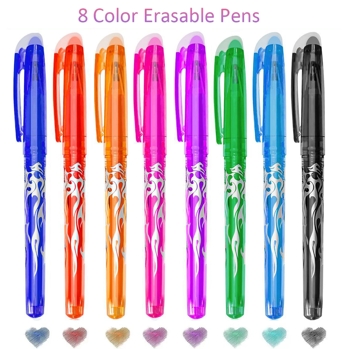 Multi-color Erasable Gel Pen 0.7mm Kawaii Pens Student Writing Creative Drawing Tools Office School Supply Stationery