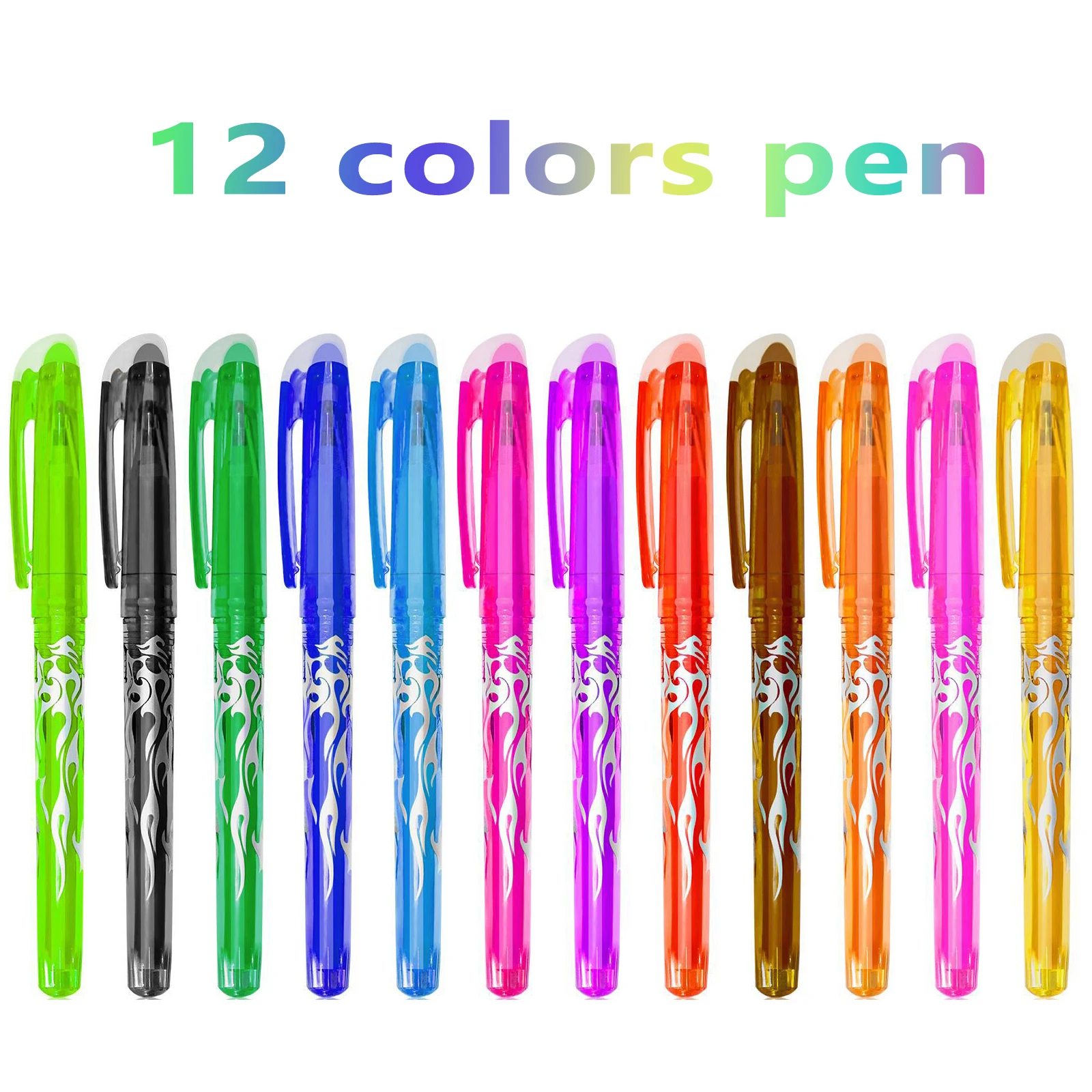 Multi-color Erasable Gel Pen 0.7mm Kawaii Pens Student Writing Creative Drawing Tools Office School Supply Stationery