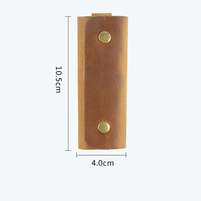 Genuine Leather Key Holder Minimalist Keychain Case Wallet Keys Storage Case Key Protector Multifunctional Men Women Car Key Bag