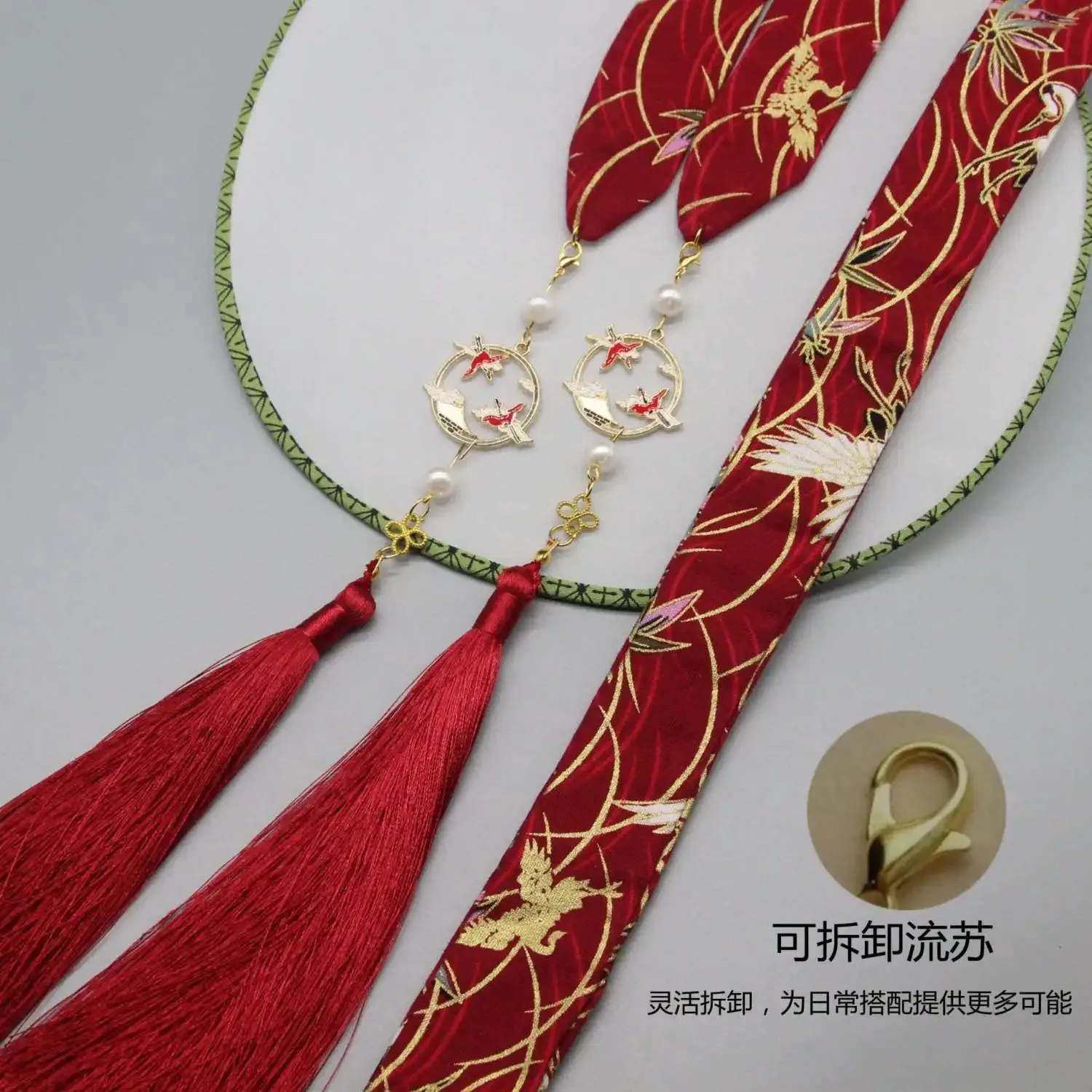 hair ornament bow headdress holiday gift original Hanfu accessories ribbon Antique hair band super fairy bunch  hanfu hairband