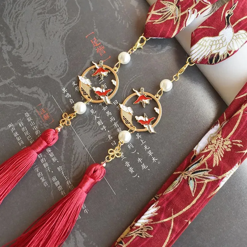 hair ornament bow headdress holiday gift original Hanfu accessories ribbon Antique hair band super fairy bunch  hanfu hairband