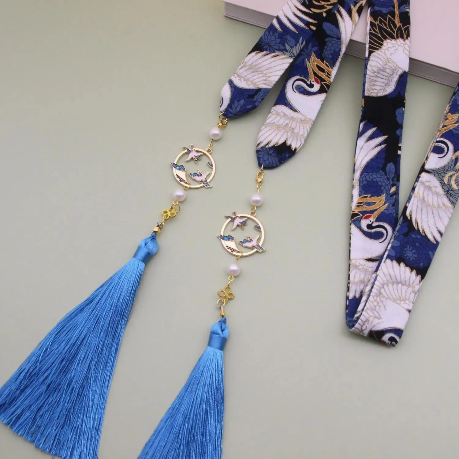 hair ornament bow headdress holiday gift original Hanfu accessories ribbon Antique hair band super fairy bunch  hanfu hairband