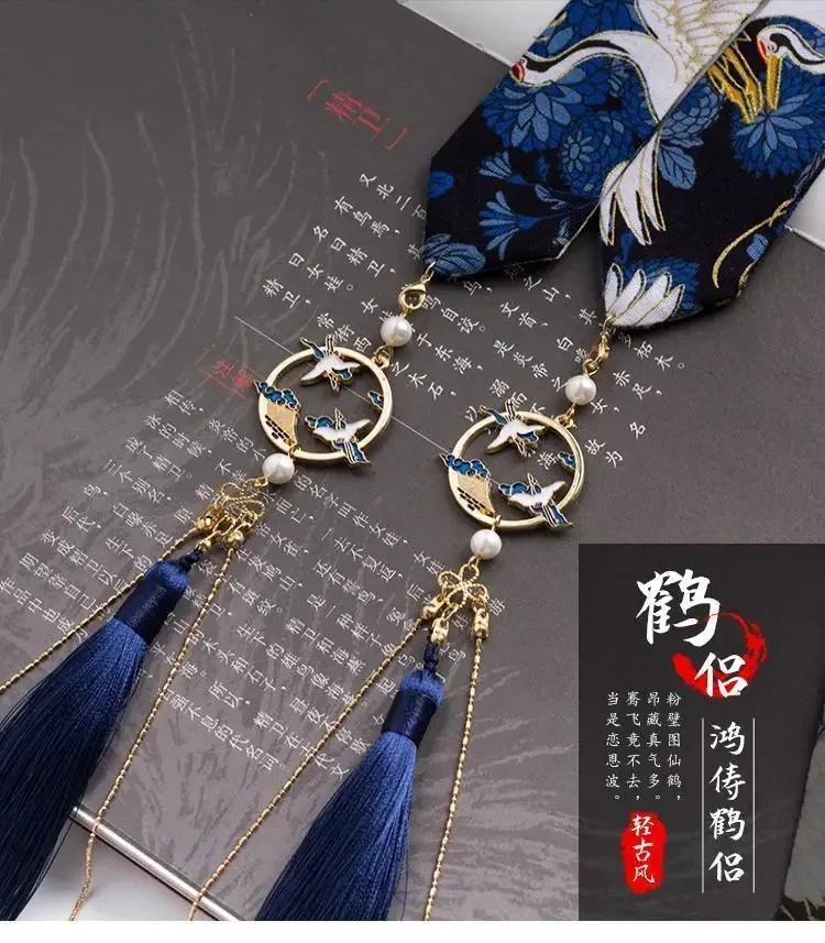hair ornament bow headdress holiday gift original Hanfu accessories ribbon Antique hair band super fairy bunch  hanfu hairband