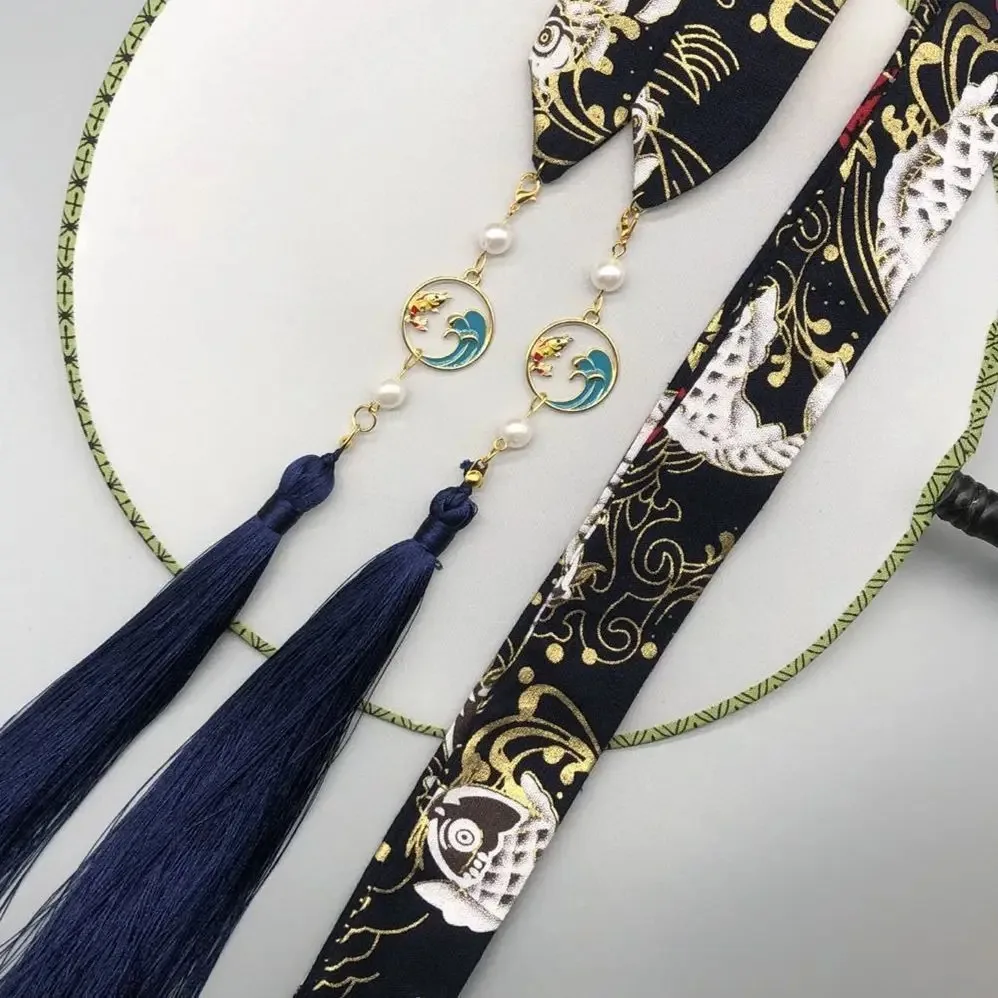 hair ornament bow headdress holiday gift original Hanfu accessories ribbon Antique hair band super fairy bunch  hanfu hairband