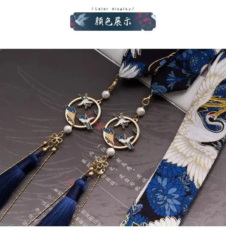 hair ornament bow headdress holiday gift original Hanfu accessories ribbon Antique hair band super fairy bunch  hanfu hairband