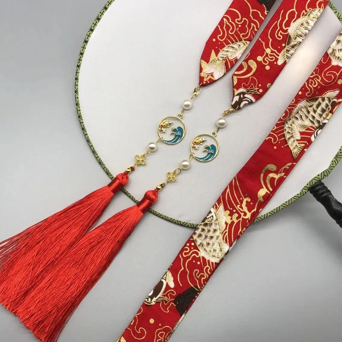hair ornament bow headdress holiday gift original Hanfu accessories ribbon Antique hair band super fairy bunch  hanfu hairband
