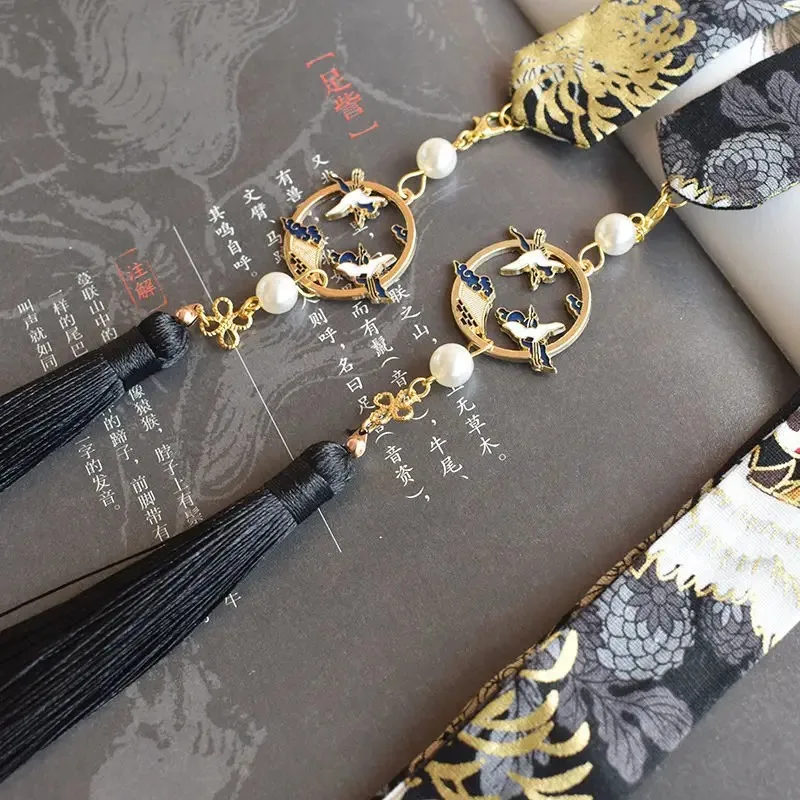 hair ornament bow headdress holiday gift original Hanfu accessories ribbon Antique hair band super fairy bunch  hanfu hairband
