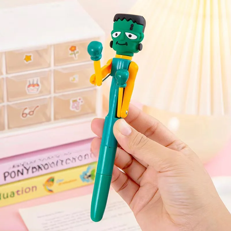Hair-Fried Boxing Pen Creative Decompression Cartoon Ballpoint Pen Student High Value Gel Pen Cute Toy Gift.Interactive Boxing