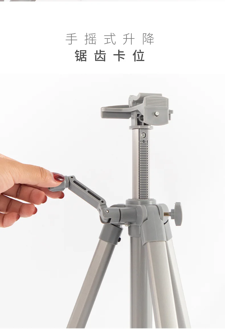 Aluminum Alloy Easel,Portable Shrinkable Folding Drawing Board Stand,Height Adjustable Tripod,Art Supplies 6 Colors 155cm Height