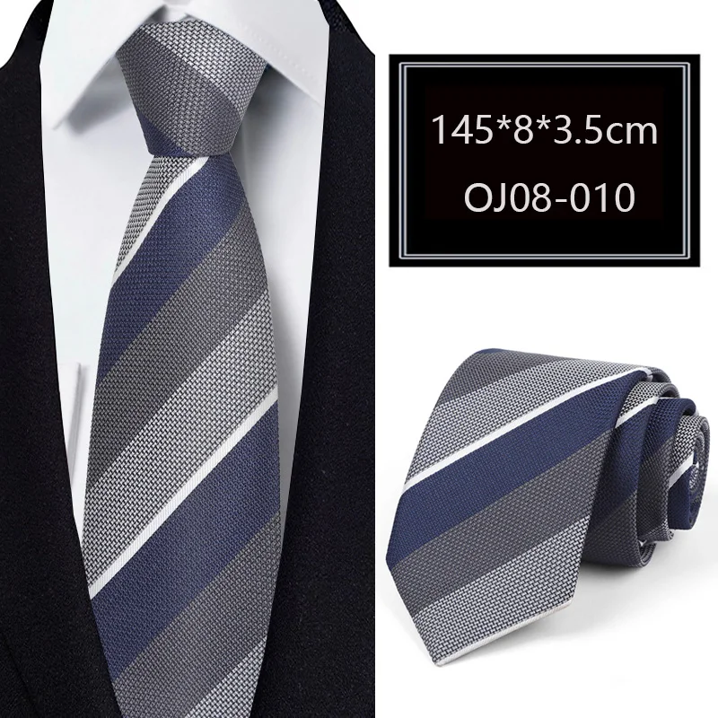 Luxury 57 Colors New Men's Tie Classic Floral Stripe Dots 8cm Jacquard Neck Tie Necktie For Men Business Wedding Party