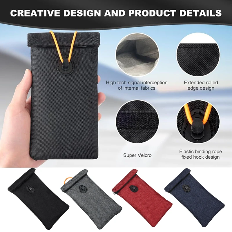 New Faraday Bag Car Shielding Key Case Signal Blocking Bag For RFID Mobile Phone Leakage RF Information Privacy Protection