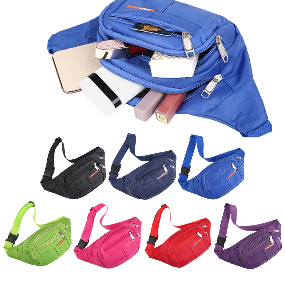 Multicolor Women Waist Bag Hip Belly Banana Bum Chest Belt Male Female Fanny Pack Pouch Purse Purse Kidney Row Bum Bag