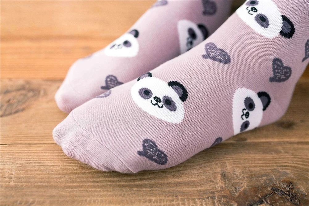 Cute Animal Korean Style Women Cat Panda Dog Bear Cartoon Socks Soft Cotton Casual Sport Streetwear Dropship