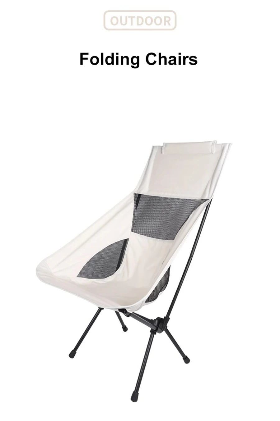 Portable High Back Camping Chair Lightweight Folding Camping Chairs with Carry Bag Backpacking Foldable Chair for Hiking Fishing