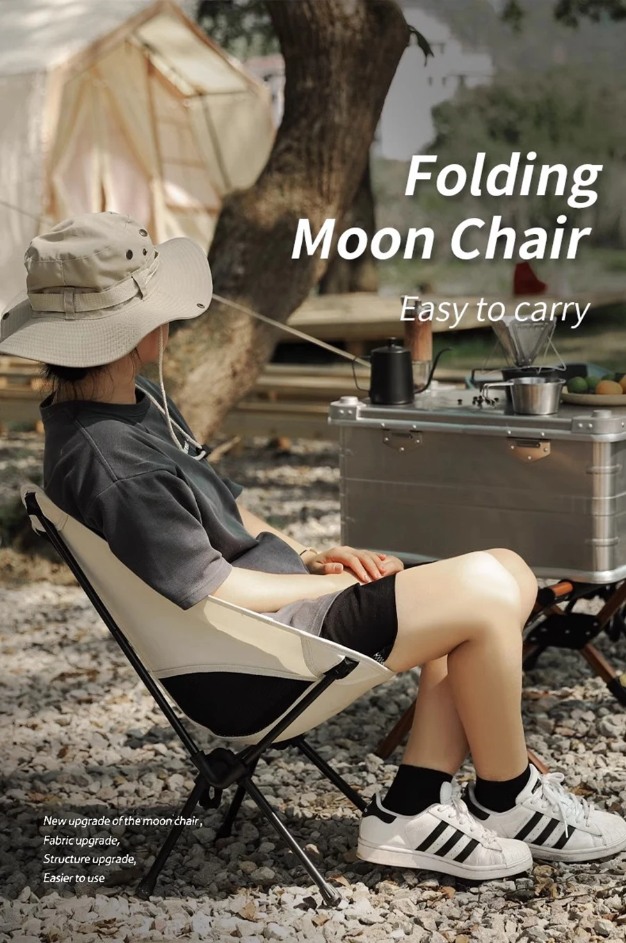Portable High Back Camping Chair Lightweight Folding Camping Chairs with Carry Bag Backpacking Foldable Chair for Hiking Fishing