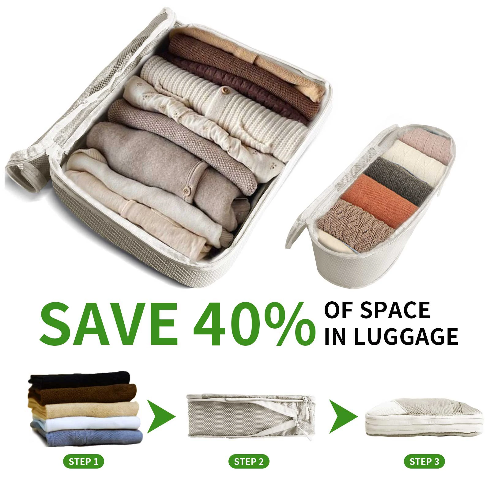 8/6pcs Set Travel Storage Bag Large Capacity Luggage Clothes Sorting Organizer Suitcase Pouch Case Essentials Shoes Packing Cube