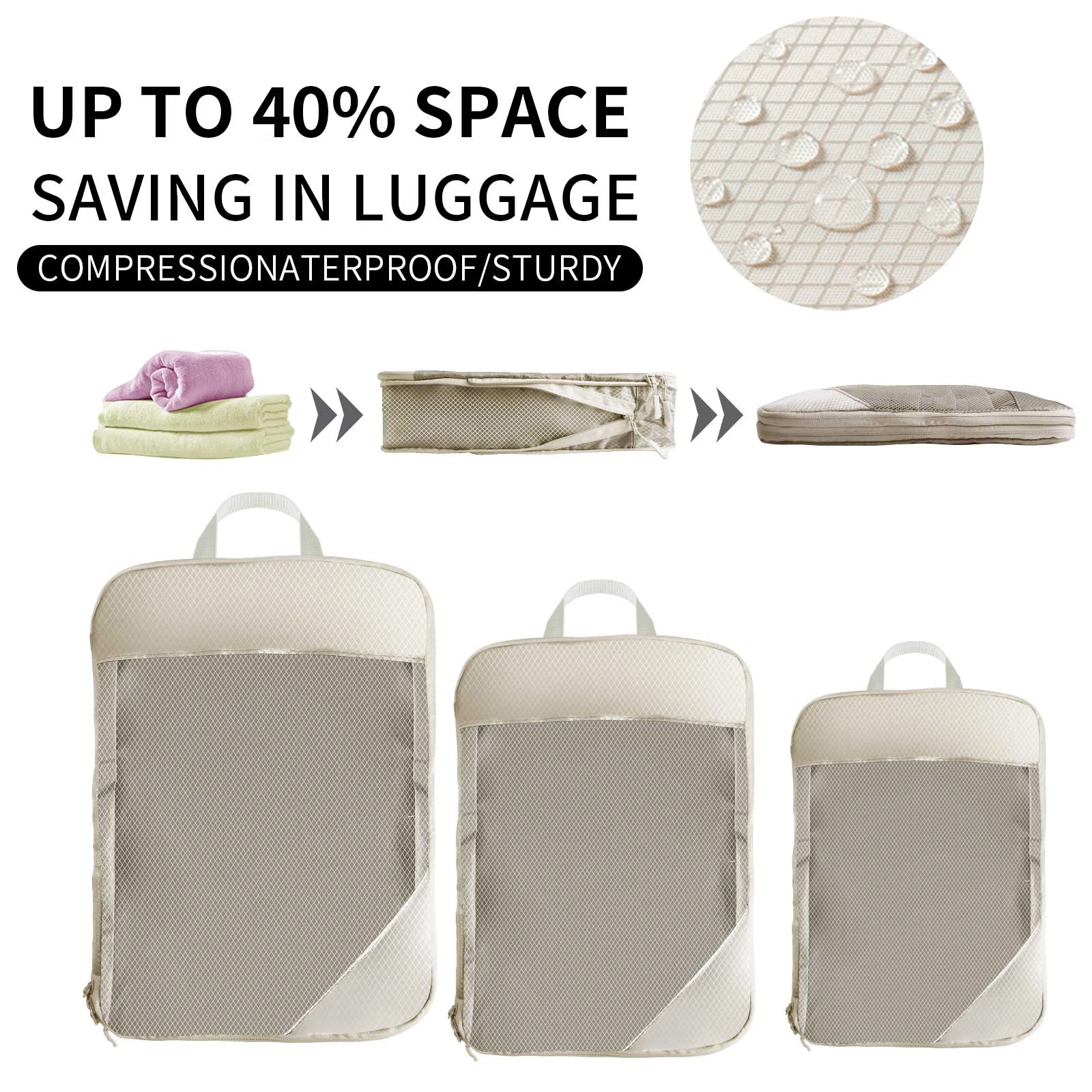 8/6pcs Set Travel Storage Bag Large Capacity Luggage Clothes Sorting Organizer Suitcase Pouch Case Essentials Shoes Packing Cube