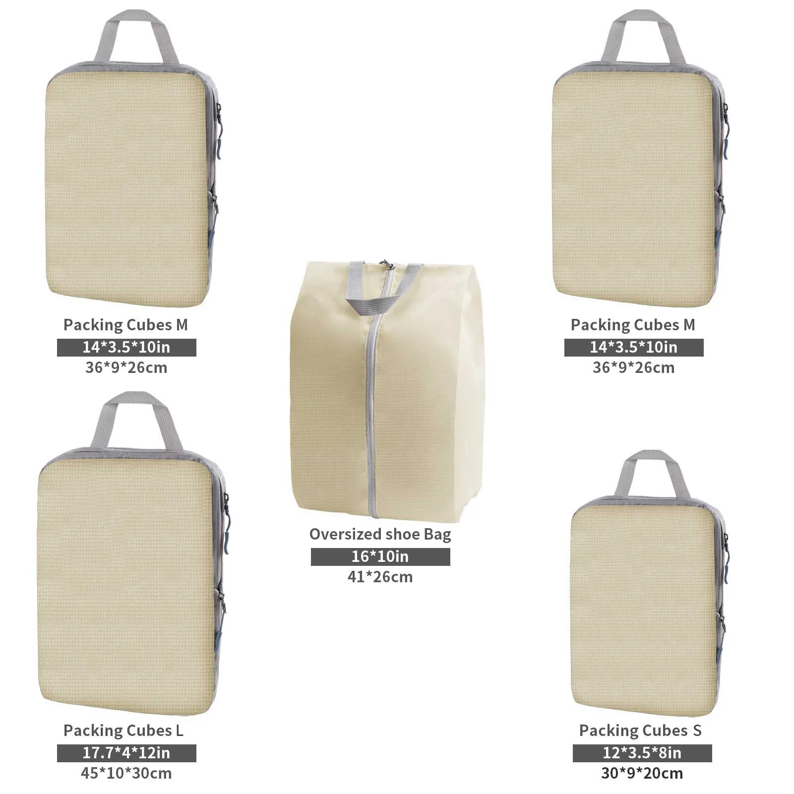 8/6pcs Set Travel Storage Bag Large Capacity Luggage Clothes Sorting Organizer Suitcase Pouch Case Essentials Shoes Packing Cube