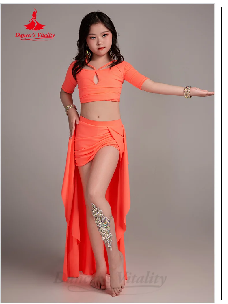 Belly Dance Costume Set Children's Elegant and Comfortable Practice Clothes Girls' Oriental Dance Professional Training Clothes
