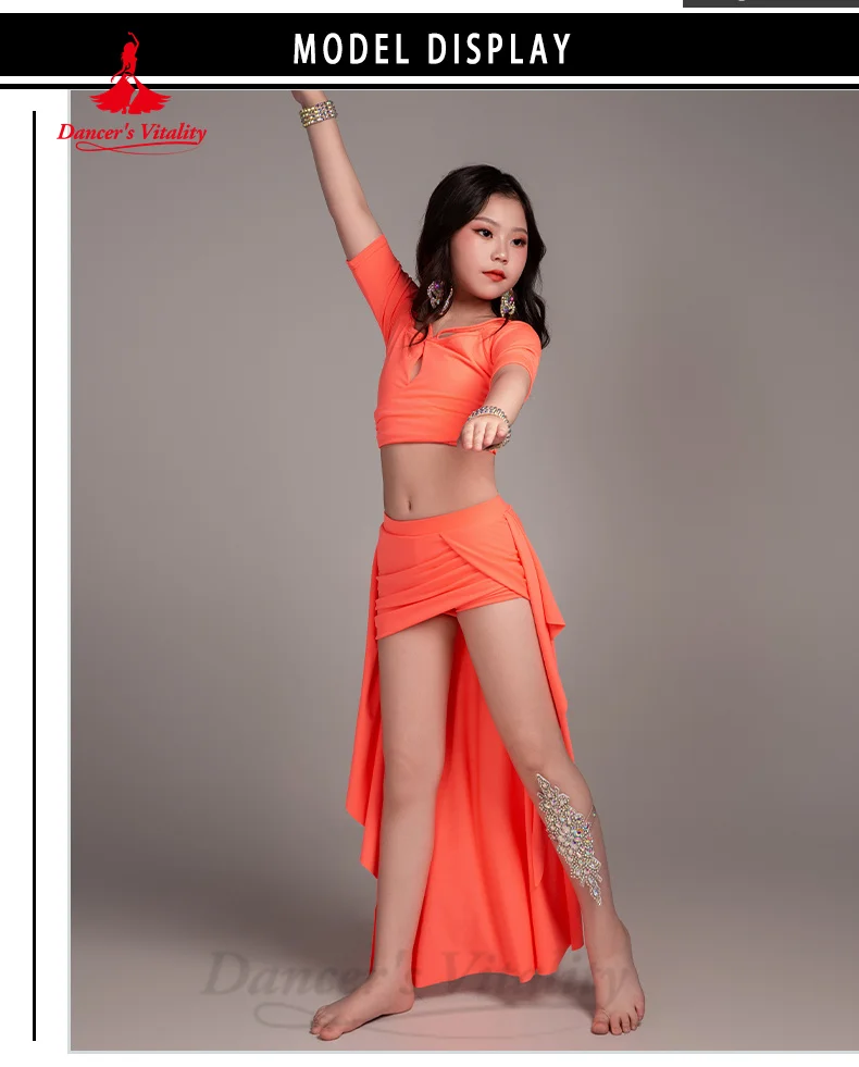 Belly Dance Costume Set Children's Elegant and Comfortable Practice Clothes Girls' Oriental Dance Professional Training Clothes