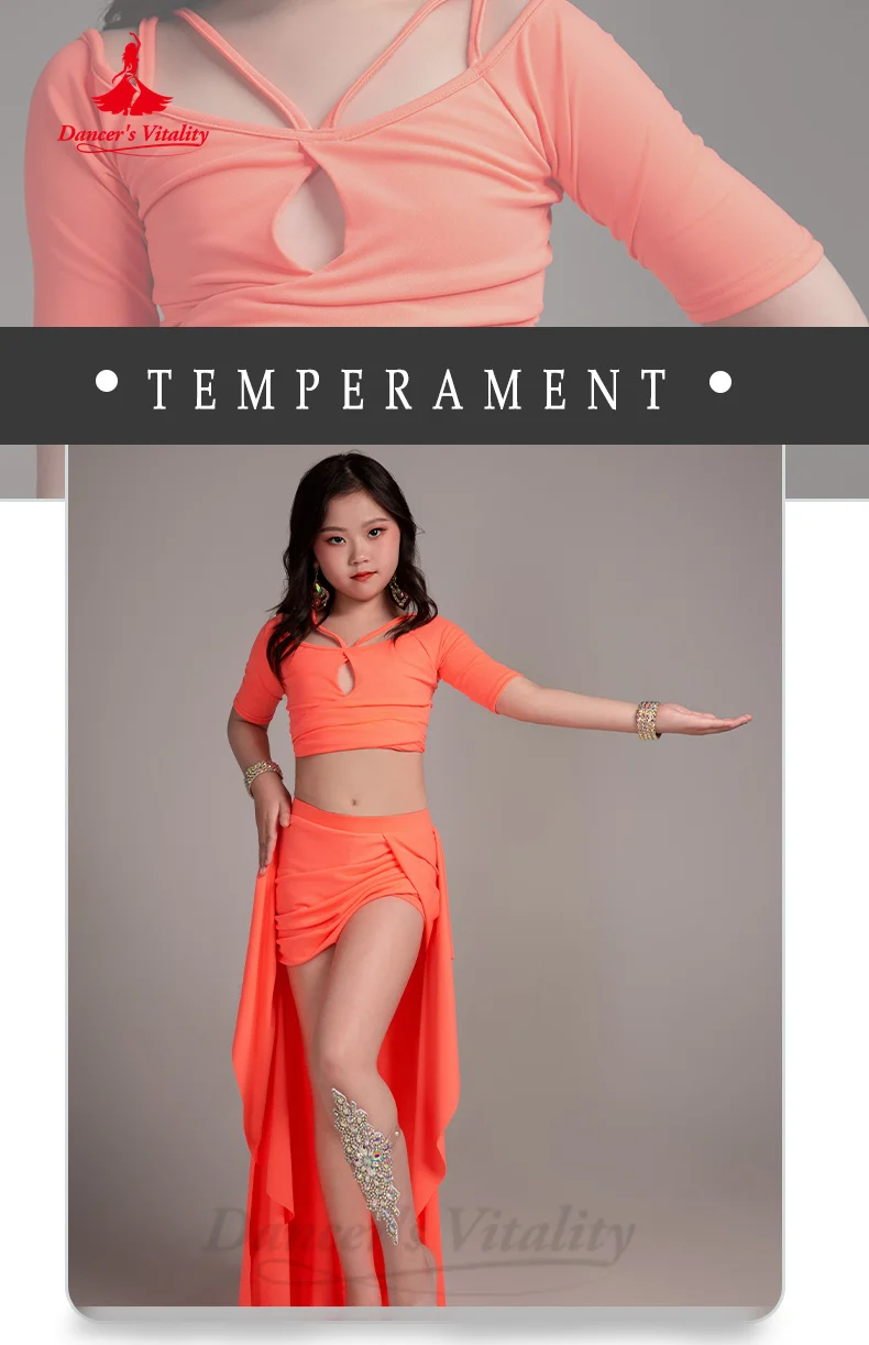 Belly Dance Costume Set Children's Elegant and Comfortable Practice Clothes Girls' Oriental Dance Professional Training Clothes
