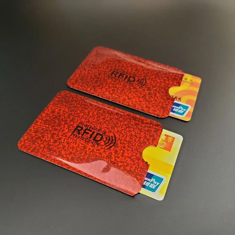 5pcs Anti-theft RFID Card Holder Colorful Aluminium Reader Lock Protect Case Cover Safety Passport Protector Sleeves