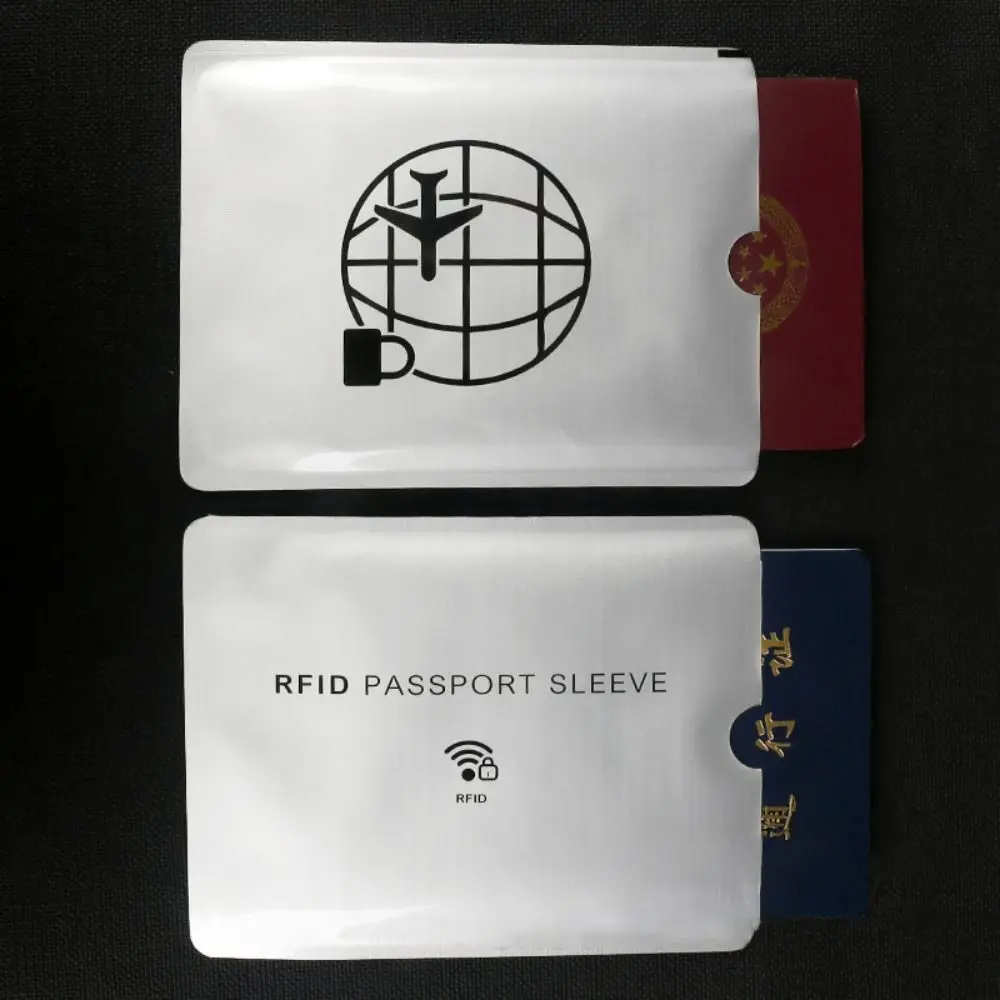 5pcs Anti-theft RFID Card Holder Colorful Aluminium Reader Lock Protect Case Cover Safety Passport Protector Sleeves